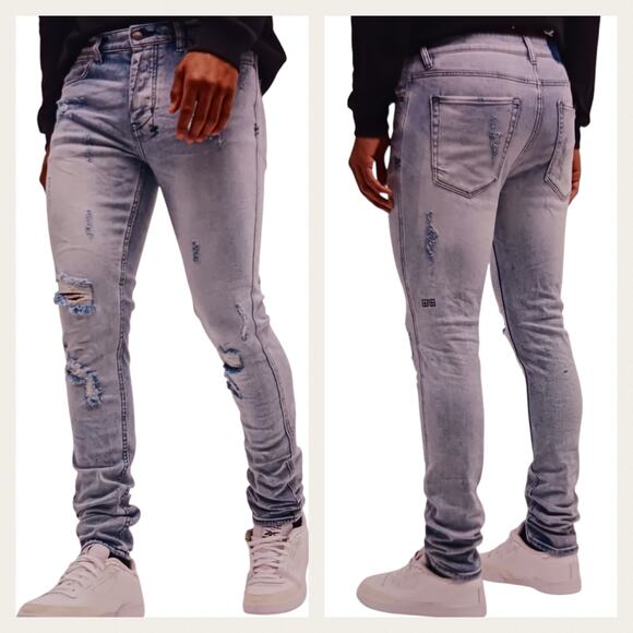 Ksubi Van Winkle Trashed Dreams GUC $220 Size 34   J1337 - Picture 1 of 8